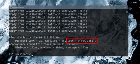 packet loss test for gaming